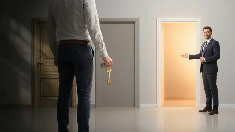 Financial Advisor Pointing At Growth Chart